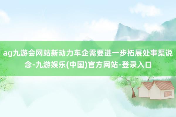 ag九游会网站新动力车企需要进一步拓展处事渠说念-九游娱乐(