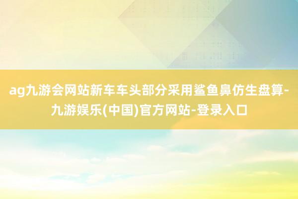 ag九游会网站新车车头部分采用鲨鱼鼻仿生盘算-九游娱乐(中国